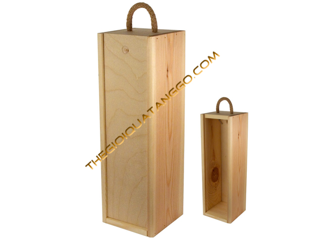 Chất liệu hộp gỗ đựng rượu thường được làm bằng gỗ thông
