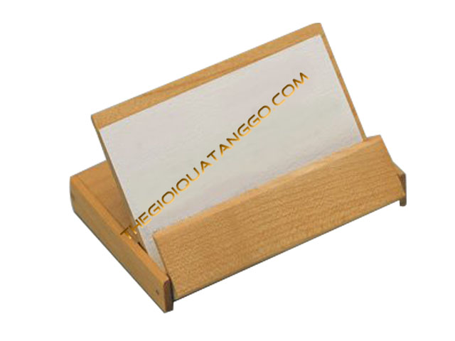 Hộp Name Card bằng gỗ nắp xoay