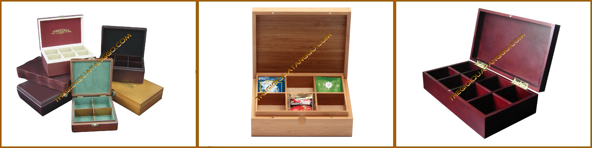 hộp trà gỗ lipton độc đáo 2