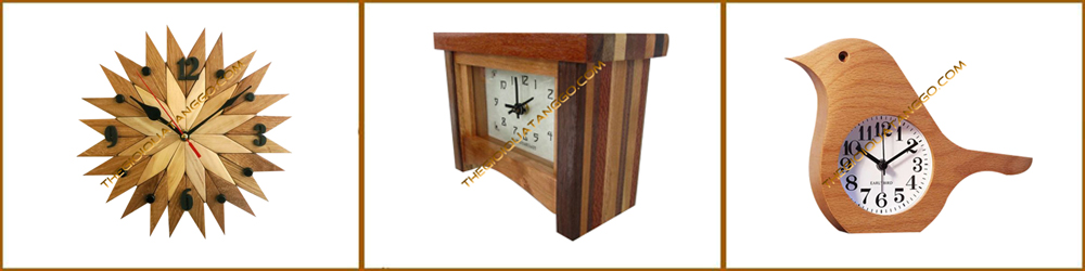 Đồng hồ gỗ để bàn quà tặng 11