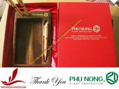 Khách hàng tiêu biểu – Công ty TNHH Phú Nông đặt khay gỗ và bút gỗ cao cấp làm quà tặng doanh nghiệp