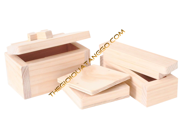 Hộp gỗ đựng mứt tết đa dạng kiểu dáng