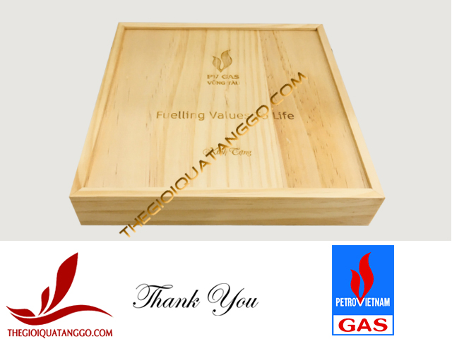 Hộp gỗ quà tặng Công ty Chế biến khí Vũng Tàu (PV GAS)