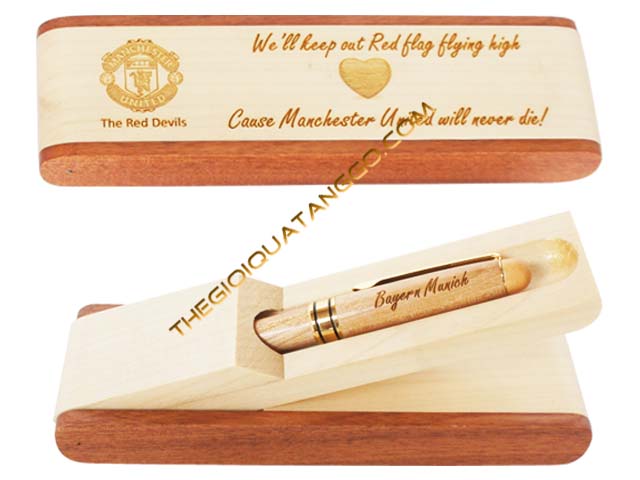 Hộp bút gỗ nắp xoay khắc laser Hộp bút gỗ nắp xoay khắc laser