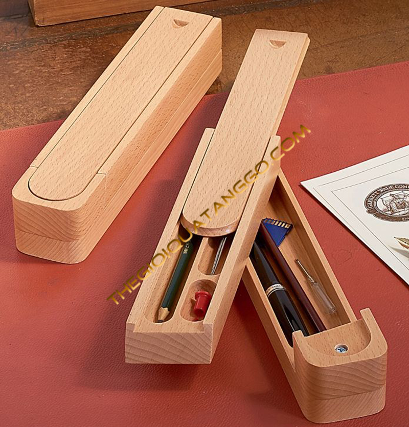 Hộp bút gỗ làm quà tặng tiện nghi và cần thiết