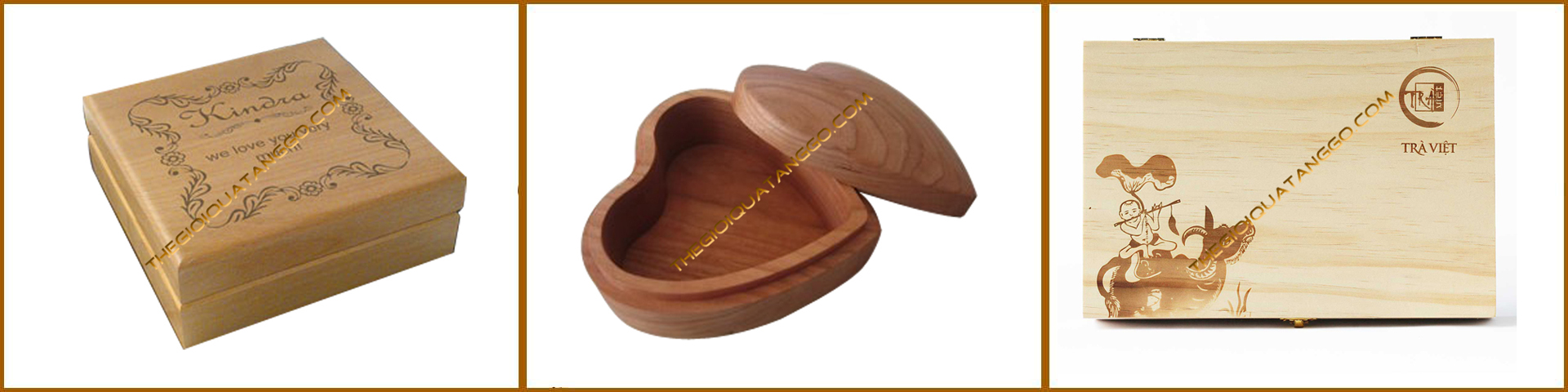 Sản phẩm quà tặng gỗ rất đa dạng và phong phú