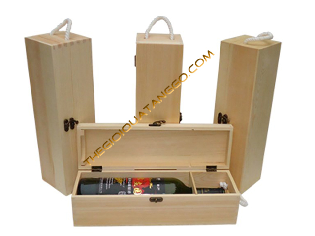 Hộp gỗ đựng chai rượu