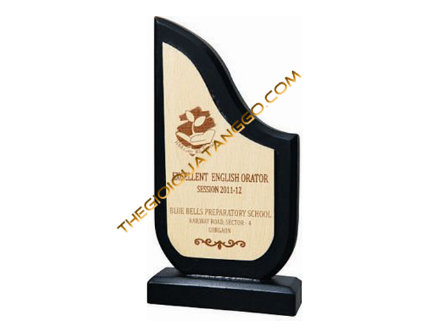 Kỷ niệm chương bằng gỗ khắc laser