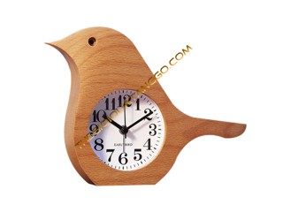 Đồng hồ gỗ để bàn hình chú chim dễ thương