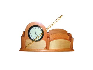Đồng hồ gỗ để bàn 2 màu