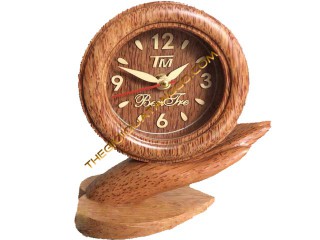 Đồng hồ gỗ để bàn biểu tượng