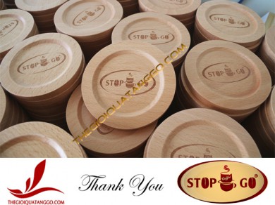 Khách hàng tiêu biểu – Công ty TNHH MTV TM XNK Song Thịnh Phát (Stop Coffee Go) đặt đế lót ly gỗ beech để sử dụng