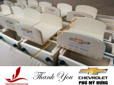 Khách hàng tiêu biểu – Chevrolet Phú Mỹ Hưng đặt khay gỗ đựng giấy note