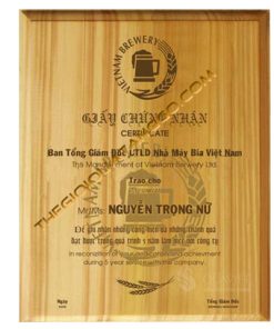 Bảng Vinh Danh Gỗ Khắc Laser Theo Yêu Cầu