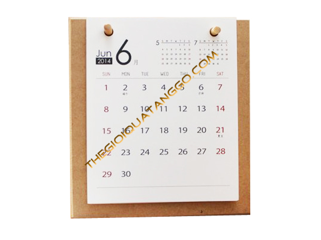 Giá lịch gỗ Tết 2017