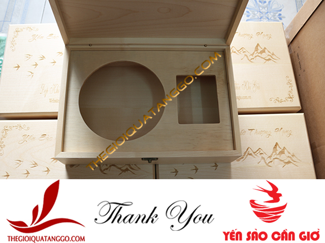 Hộp gỗ đựng yến sào có chia ngăn của Công Ty Yến Sào Cần Giờ Hộp gỗ đựng yến sào có chia ngăn của Công Ty Yến Sào Cần Giờ