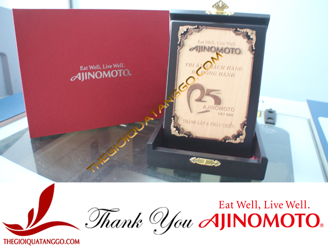 Công Ty Ajinomoto Việt Nam đặt kỷ niệm chương gỗ Công Ty Ajinomoto Việt Nam đặt kỷ niệm chương gỗ