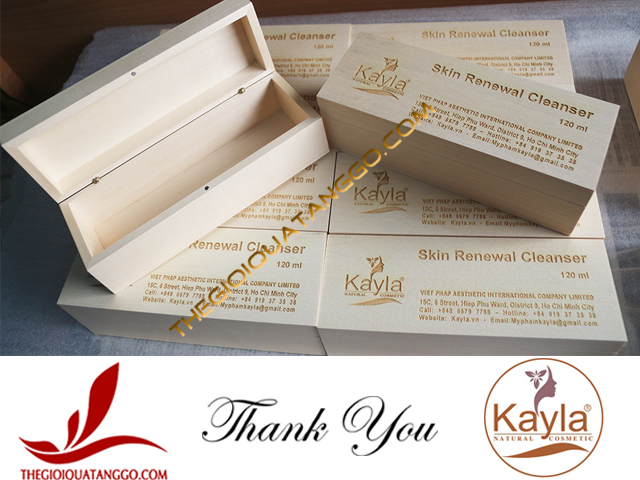 Hộp gỗ maple đựng mỹ phẩm Kayla Hộp gỗ maple đựng mỹ phẩm Kayla