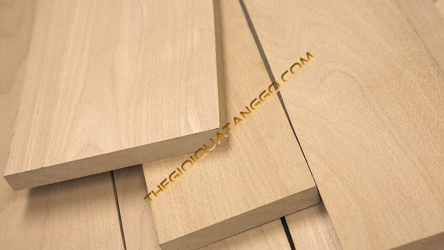 Gỗ beech màu hồng cam tự nhiên làm quà tặng Gỗ beech màu hồng cam tự nhiên làm quà tặng