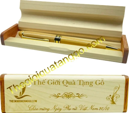 Hộp Bút Gỗ Một Màu