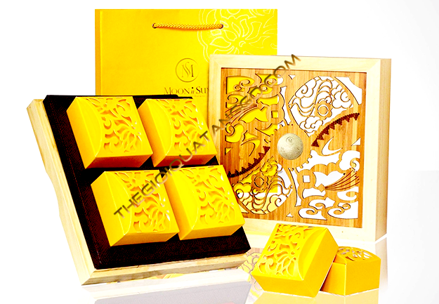Hộp gỗ bánh trung thu sang trọng và tinh tế