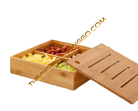Hộp gỗ đựng mứt Tết kiểu dáng khác biệt Hộp gỗ đựng mứt Tết kiểu dáng khác biệt