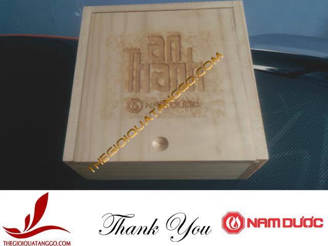 Hộp gỗ đựng thuốc của công ty Cổ Phần Nam Dược