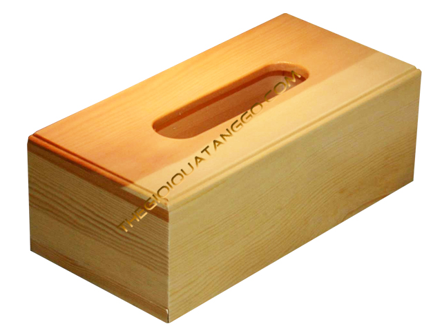 Hộp khăn giấy gỗ Thông Hộp khăn giấy gỗ Thông