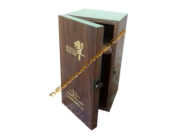 Hộp Rượu Gỗ Walnut Sang Trọng