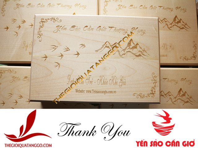 Công Ty Yến Sào Cần Giờ đặt hộp gỗ thông đựng sản phẩm Công Ty Yến Sào Cần Giờ đặt hộp gỗ thông đựng sản phẩm