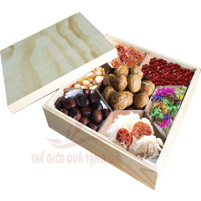 Set hộp gỗ quà tặng tết Set hộp gỗ quà tặng tết